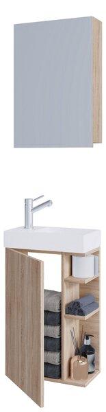HOSŤOVSKÁ KÚPEĽŇA, dub sonoma, 40 cm MID.YOU - Kúpeľňové skrinky, Online Only