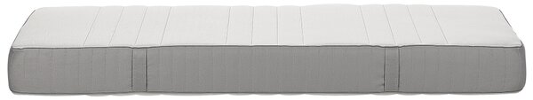Gélový matrac z pamäťovej peny biely a sivý 80 x 200 cm tvrdý polyesterový snímateľný poťah so zipsom