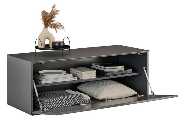 NÍZKA KOMODA, antracitová, 121/44/50 cm Dieter Knoll - TV nábytok