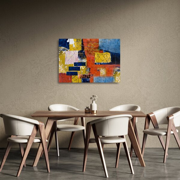 Sklenený obraz - Abstrakcia (70x50 cm)