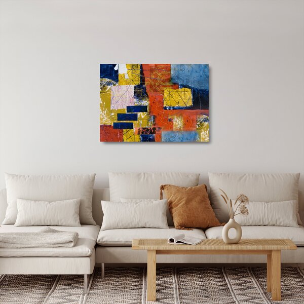 Sklenený obraz - Abstrakcia (70x50 cm)
