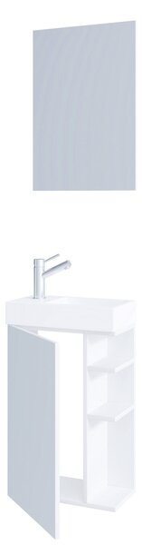 HOSŤOVSKÁ KÚPEĽŇA, biela, 40 cm MID.YOU - Kúpeľňové skrinky, Online Only