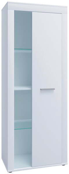 VITRÍNA, biela, 60/159/35 cm MID.YOU - Sklenené vitríny, Online Only