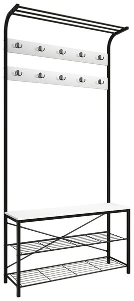 PREDSIEŇOVÝ NÁBYTOK, čierna, biela, 90/190/30 cm MID.YOU - Online Only drobný nábytok, Online Only