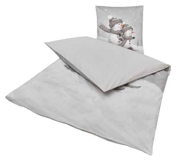 3D obliečky z Renforcé bavlny FROSTY sivé, 100% bavlna Rozmer obliečky: 80 x 80 cm | 135 x 200 cm