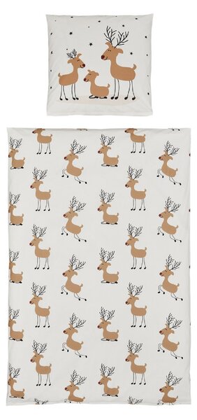 Obliečky z renforcé bavlny TIMBA DEER biele Rozmer obliečky: 80 x 80 cm | 135 x 200 cm