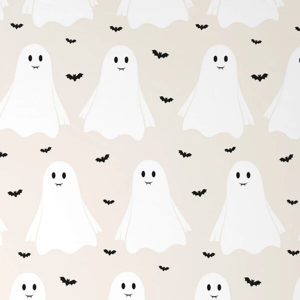 Detské obliečky z Renforcé bavlny GHOSTIE béžové Rozmer obliečky: 80 x 80 cm | 135 x 200 cm