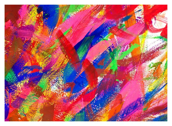 Sklenený obraz - Farebná abstrakcia (70x50 cm)
