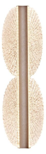 LED nástenné svetlo Evana v striebornej farbe, výška 40 cm kov, Jasné / priehľadné, Obývacia izba / jedáleň, kov