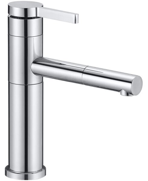 CERANO - WC súprava kombi s umývadielkom Hygisink, Rimless + UF WC doska - spodný/zadný odpad - lesklá biela + nízka batéria Bina - chróm - 71,5x36 cm