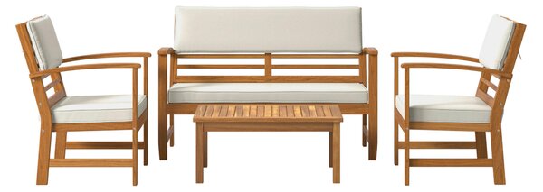 TERASOVÁ SEDACIA SÚPRAVA drevo, vlnitá lepenka Ambia Garden - Online Only záhrada, Online Only
