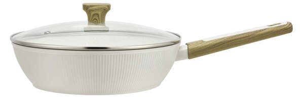 PANVICA KITCHISIMO BIANCO S POKRIEVKOU 28CM INDUK. DNO