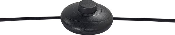 Stojaca lampa prírodná kaučukové drevo béžové látkové tienidlo moderný štýl obývacia izba spálňa