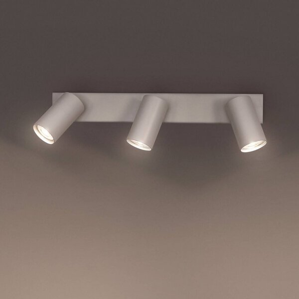 OSRAM stropné bodové svetlá OCTAGON, biely, 3-pl., GU10-LED 927 stmievateľné, Biela / opálová, Obývacia izba / jedáleň, kov, Moderný, Stropné svetlo