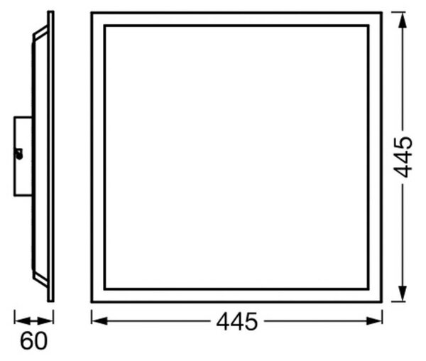 OSRAM SMART+ WiFi LED panel PLANON MAGIC, biely 45 cm RGB, Biela / opálová, Obývacia izba / jedáleň, kov, Moderný, Stropné svetlo