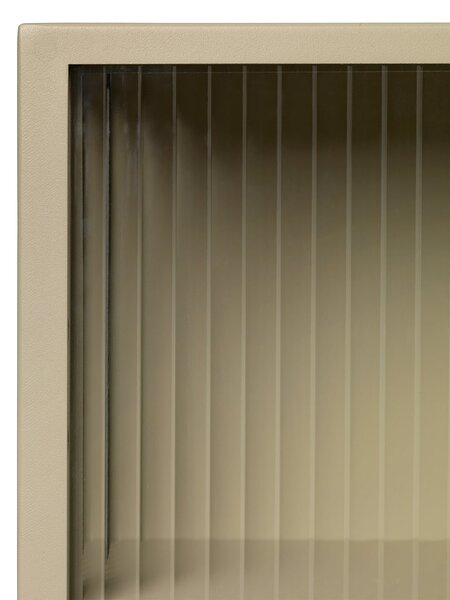 Nástenná skrinka Haze Reeded Glass – Cashmere