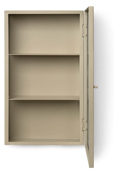 Nástenná skrinka Haze Reeded Glass – Cashmere