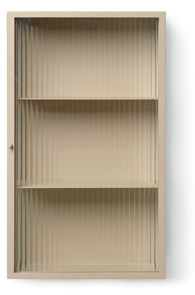 Nástenná skrinka Haze Reeded Glass – Cashmere