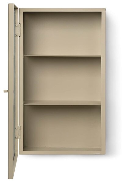 Nástenná skrinka Haze Reeded Glass – Cashmere