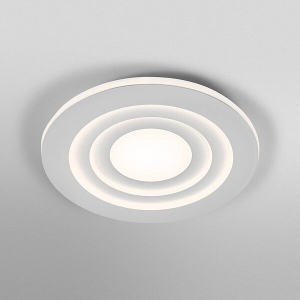 OSRAM stropné LED svetlo ORBIS SPIRAL LOOP 51 cm biele bočné osvetlenie, Biela / opálová, Obývacia izba / jedáleň, kov, Moderný
