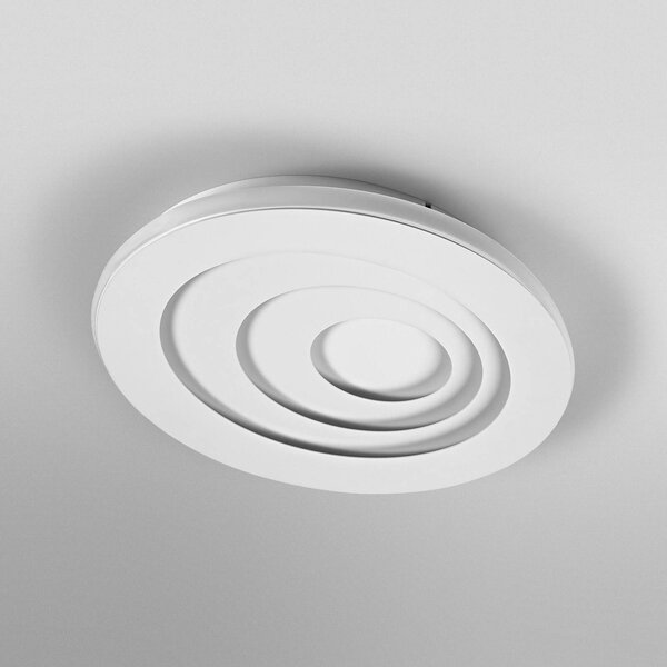 OSRAM stropné LED svetlo ORBIS SPIRAL OVAL, Ø 36 cm biele 27 W, Biela / opálová, Obývacia izba / jedáleň, kov, Moderný