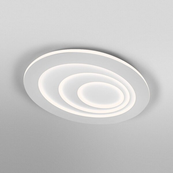 OSRAM stropné LED svetlo ORBIS SPIRAL OVAL, Ø 72 cm biele 63 W, Biela / opálová, Obývacia izba / jedáleň, kov, Moderný
