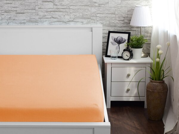 XPOSE® Jersey plachta Exclusive - marhuľová 180x200 cm