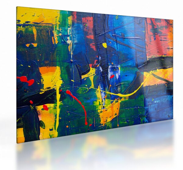 Sklenený obraz - Abstrakcia (70x50 cm)