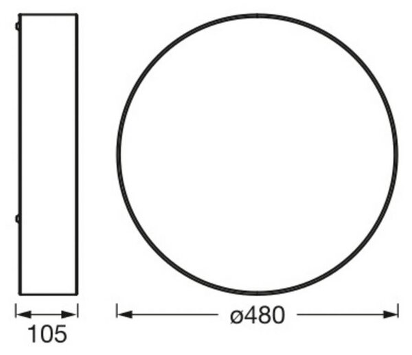 OSRAM Stropné svietidlo ORBIS PARIS, hnedé, Ø 48 cm, textil, E27, Hnedá / hrdzavá, Obývacia izba / jedáleň, Textil / látka / hodváb, Moderný