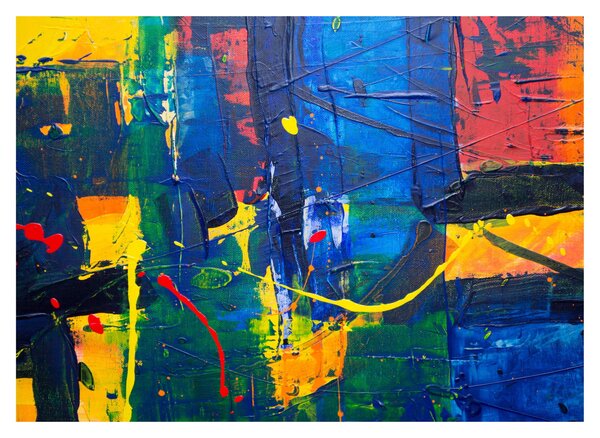 Sklenený obraz - Abstrakcia (70x50 cm)