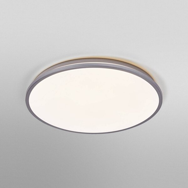 OSRAM stropné LED svetlo ORBIS DUBLIN, Ø 49 cm, strieborný kov, Chrómová / strieborná, Obývacia izba / jedáleň, kov, Moderný