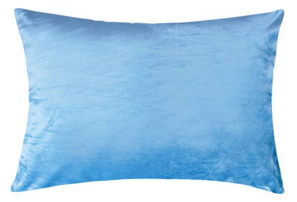 XPOSE® Mikroplyšová obliečka na vankúš - nová modrá 70x90 cm