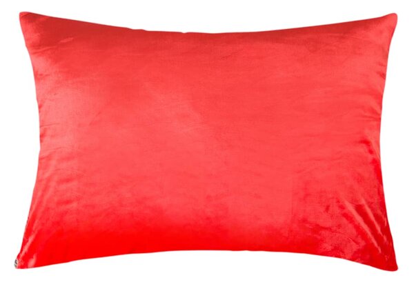 XPOSE® Mikroplyšová obliečka na vankúš - červená 40x60 cm