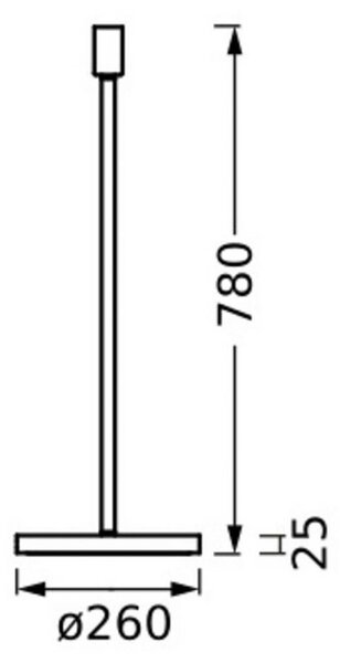 Stojacia lampa OSRAM DECOR STICK, tmavošedá, výška 78 cm, 1 x E27, Hliník / sivá / zinok, Obývacia izba / jedáleň, kov, Moderný