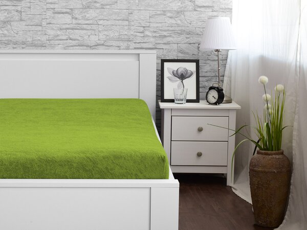 XPOSE® Froté plachta Exclusive - zelená 180x200 cm