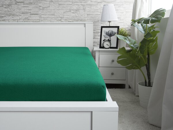 XPOSE® Jersey plachta Exclusive - zelenkavá 200x220 cm