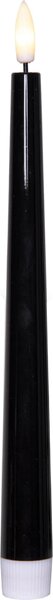LED sviečka Flamme Candy Black 26 cm – sada 2 ks
