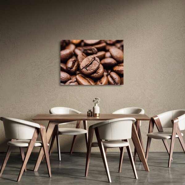 Sklenený obraz kávových zŕn (70x50 cm)