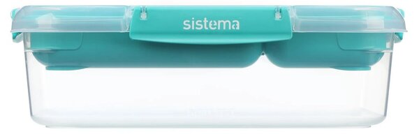 SISTEMA Krabička 2v1 na obed SISTEMA, 2,2l - modrá a zelená Farba škatuliek SISTEMA: Zelená