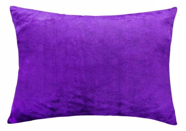 XPOSE® Mikroplyšová obliečka na vankúš - tmavo fialová 50x70 cm