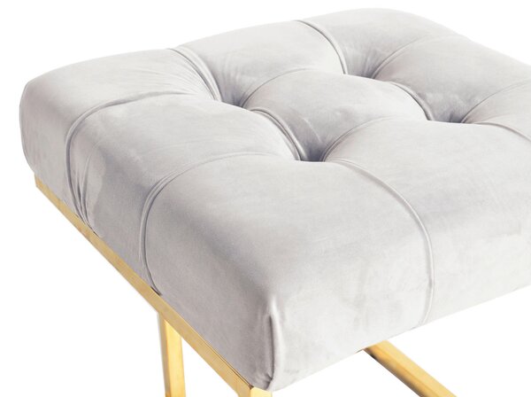 TABURETKA, kov, textil, 48/48/48 cm - Kreslá, Online Only