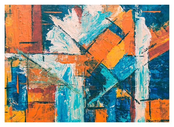 Sklenený obraz - Abstrakcia (70x50 cm)