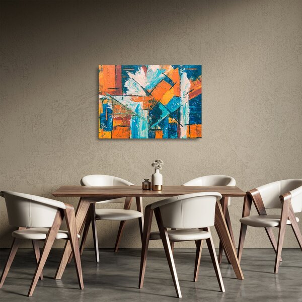 Sklenený obraz - Abstrakcia (70x50 cm)