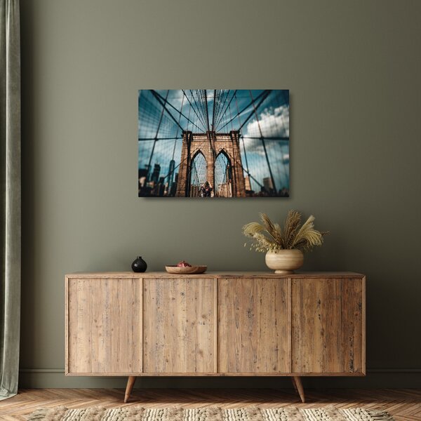 Sklenený obraz - Brooklynský most (70x50 cm)
