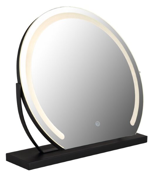 GLOBO 84038 RIVAS zrkadlo s LED osvetlením LED 10W 828/532lm 2700+4000+6500K čierna
