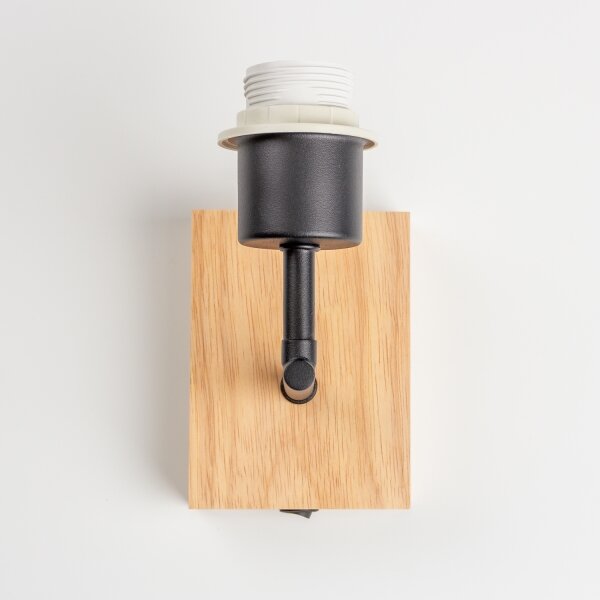 Brilagi - Nástenné svietidlo NUBILA WOOD 1xE27/25W/230V dub/čierna/žltá