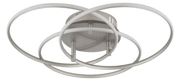 GLOBO 67355-40N KOMBOS stropné svietidlo D456mm LED 40W 4680/3520lm 4000K nikel