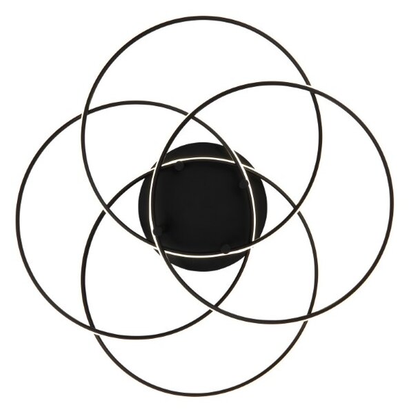GLOBO 67355-55 KOMBOS stropné svietidlo D515mm LED 55W 6650/3750lm 4000K čierna