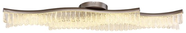 GLOBO 67348D JULIET stropné svietidlo LED 35W 4480/1560lm 3200K grafitová, krištáľový efekt
