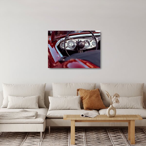 Sklenený obraz - Detail automobilu (70x50 cm)
